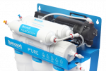 Reversās osmozes filtrs Ecosoft P'URE AquaCalcium ar sūkni uz rāmja
