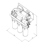 MO550MPECOSTD Ecosoft Standard PRO reversās osmozes filtrs ar sūkni