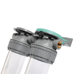 FDPP3P0130 Ecosoft 3P Mehāniska filtra korpuss ECO DUPLEKSS 9 "¾ caurspīdīgs PET ¾ – ¾"