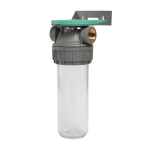 FCPP3P0130 Ecosoft 3P Mehāniska filtra korpuss ECO 9" ¾ caurspīdīgs PET ¾ – ¾" Mehāniskais filtrs