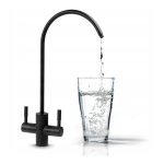 A-FX02 Black double faucet for drinking water filters - Image 2