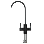 A-FX02 Black double faucet for drinking water filters